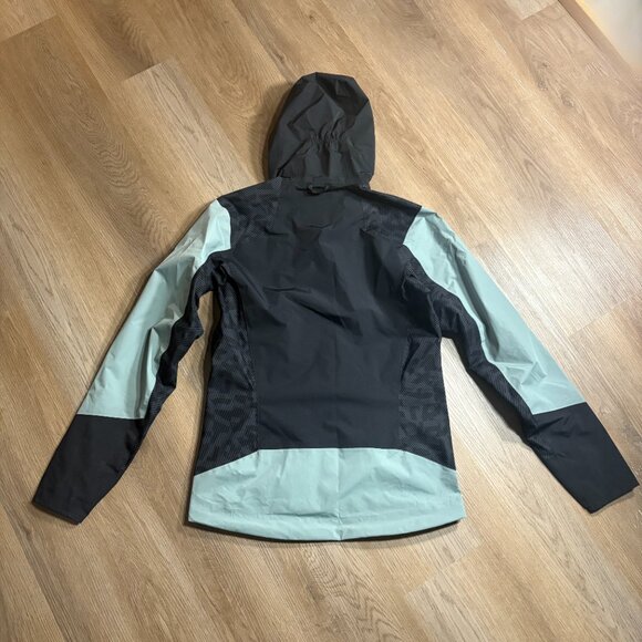 NWT Adidas TERREX Xperior Hybrid RAIN.RDY Rain Jacket S small silver green black - Picture 11 of 12